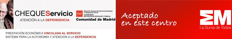 Cheque Servicio - Atención a la Dependencia - Comunidad de Madrid - Centro Aceptado